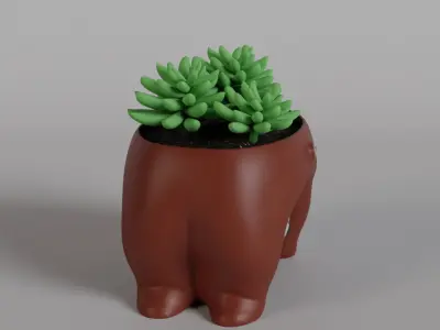 Bear planter - STL for 3D Printing 3D print model