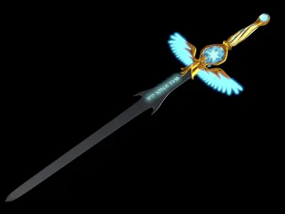 Angel  Sword Version 2 Low-poly 3D model