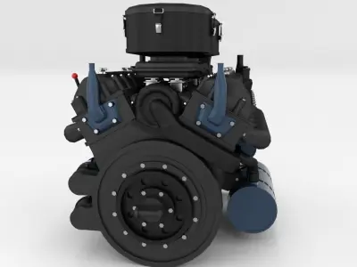 Maybach HL230 Engine Panzer Tiger Unit 3D model