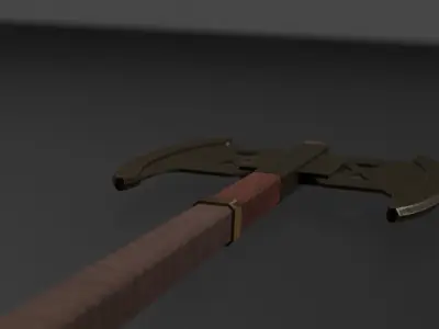 Gimli axe Free low-poly 3D model