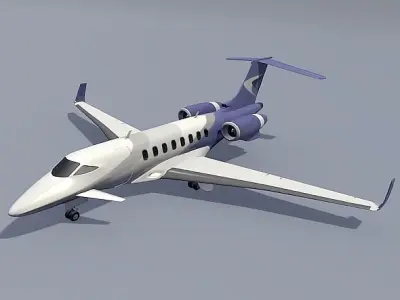 Business jet concept  3D model