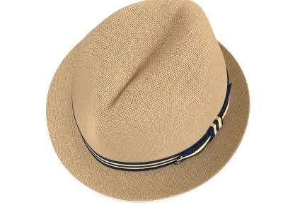 Women Fedora Hat 3D model