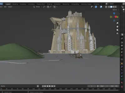 Fortress the world of Amazed Peoples 3D model