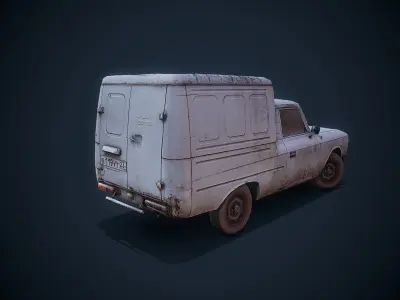 Car   IZH-2715 Free low-poly 3D model