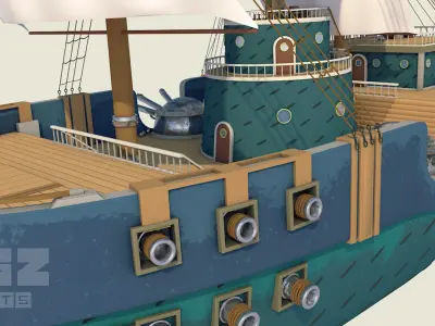 Marine Warship - One Piece 3D model