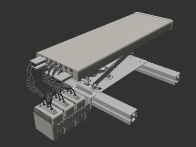 Cellphone Antennas Kitbash Pack 3D model