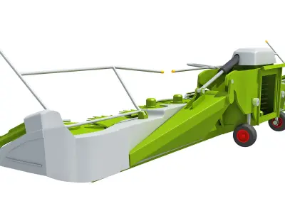 Harvester Threshing Header 3D model