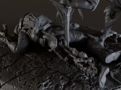 DEATH OF ASTRONAUT 3D print model