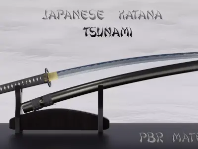 Tsunami katana 3D model