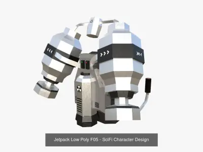 05 Jetpack Low Poly F Collection - SciFi Character Design purchase