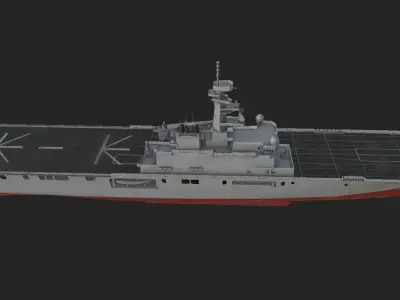 Osumi-class tank landing ship 3D model 3D model