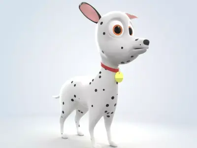 Dalmatian Dog 3D model