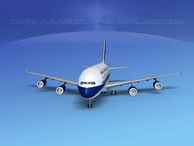 Airbus A380-800 Corporate 3D model