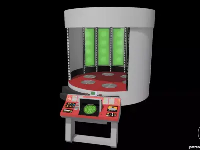 Star Trek TOS Transporter Diorama for action figures 3D print model