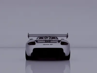 Porsche Carrera GT Fully Rigged 3D model