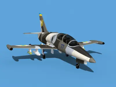 Aero Vodochody L-39C Albatross Ukraine 1 3D model