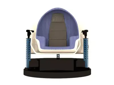 Hyundai VR seat game Low-poly 3D model