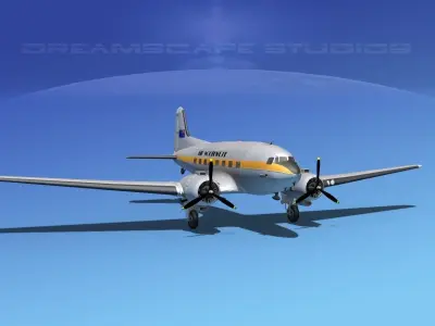 Douglas -DC-3 Northwest 3D model