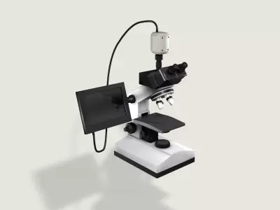 Microscope 3D model get