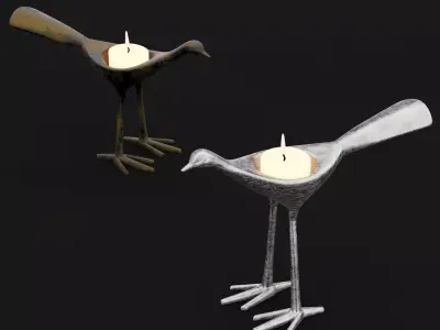 Candlestick set 10 3D model