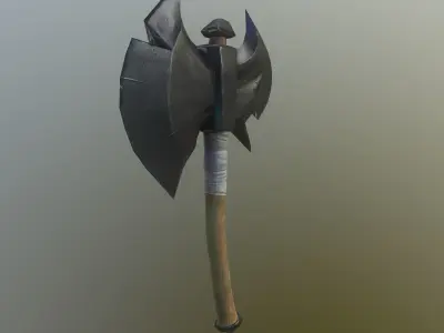 Game Ready Stylized Axe Free low-poly 3D model
