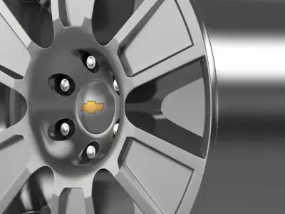 Chevrolet Silverado RegularCab 2007 rim 3D model