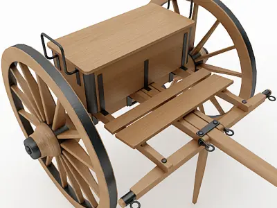 Napoleon Model 1841 6 pounder Limber 3D model
