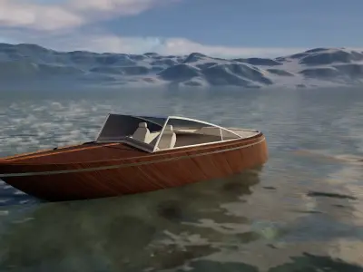 Yacht Runabout Made With Rhino8 3D model