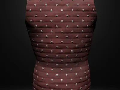 Brigandine Medieval Armor Low-poly 3D model