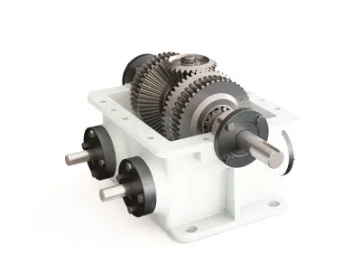 Gearbox gear motor 3D model