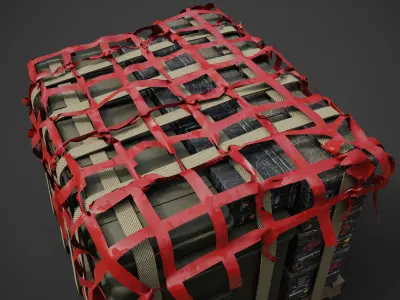 loot box supply Low-poly 3D model