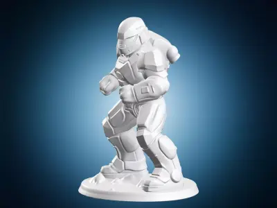 Space Marine Armor Miniature Figure 3D print model