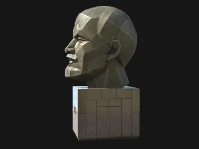 Lenin Monument Low-poly 3D model