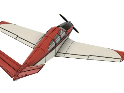 Beechcraft BONANZA scale model - 3D printing files 3D print model