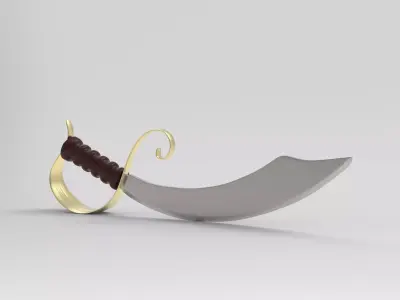 pirate sword 3D model shop