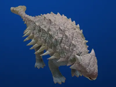 Ankylosaurus Dinosaur Low-poly 3D model