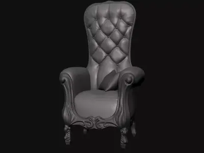 Old Armchair - Diorama Art 3D print model