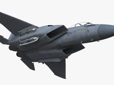 F-15 Silent Eagle in Flight Battle Position 3D model purchase