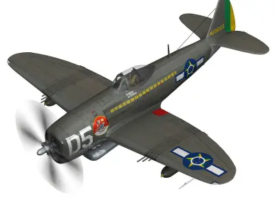 Republic P-47D Thunderbolt - Brazilian Air Force 3D model