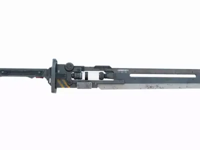 Sci-fi Cold Weapon Great Sword 3D model