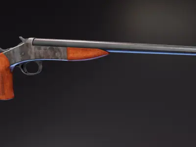 Harrington and Richardson Handy Gun Low-poly 3D model