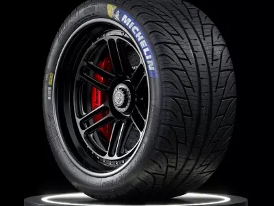 Michelin Pilot Sport GT P2L 30 65 18 3D model