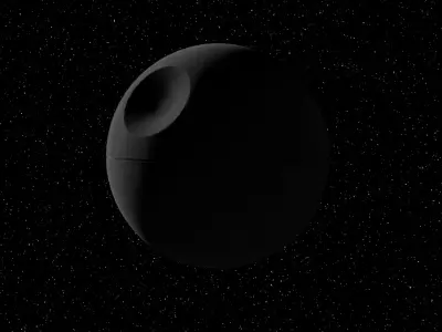 star wars Death Star Low-poly 3D model