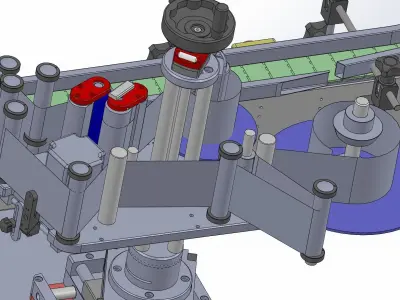 Labeling machine 3D model