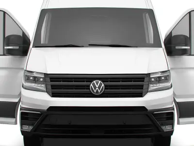 VW Crafter Van LWB HR HQInterior 2025 3D model