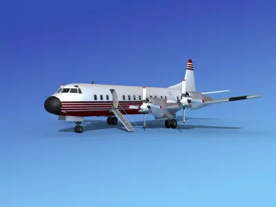 Lockheed L-188 Electra HP Corporate 4 3D model