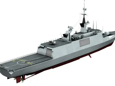 Lafayette Stealth Frigate 3D model