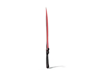 Magical Fantasy Scimitar Low-poly 3D model