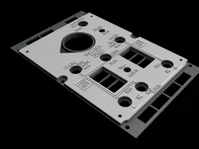 BOEING 737 OVERHEAD - PNEUMATICS PANEL 3D print model