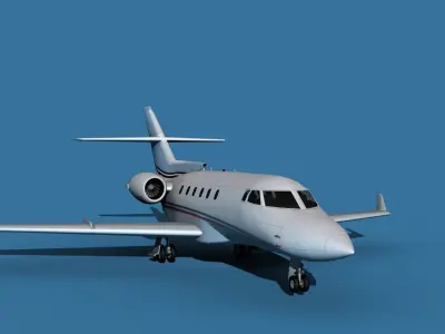 Hawker Siddley 800SR V11 3D model